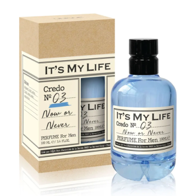 IT'S MY LIFE CREDO №03 духи д/мужчин now or never 100мл